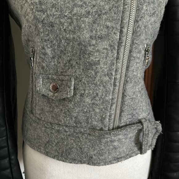 Armani Exchange | Multicolor Wool/Leather Jacket Size XS - Picture 3 of 16